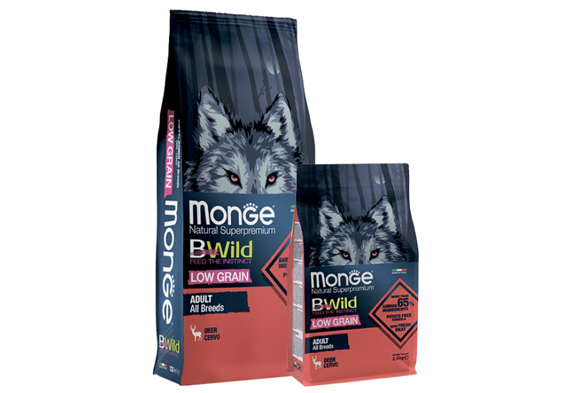 Monge BWild Low Grain Adult All Breeds оленина