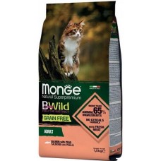 Monge Cat BWild GRAIN FREE SALMONE беззерновий корм для кішок (з лососем)