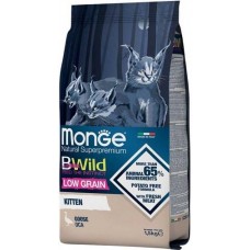 MONGE KITTEN BWILD LOW GRAIN GOOSE беззерновий корм для кошенят 