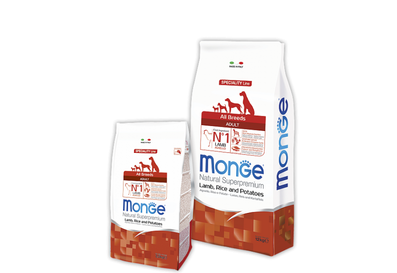 Monge All Breeds Adult Lamb, Rice & Potatoes для собак