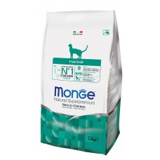 Monge Cat Hairball Rich in Chicken корм для виведення шерсті зі шлунку.