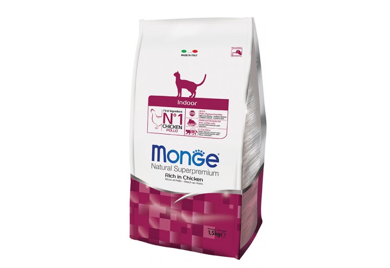 Monge Cat Indoor Rich in Chicken корм для кішок, що живуть в приміщенні