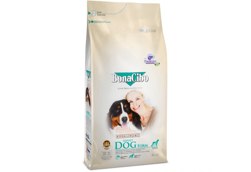 BonaCibo Adult Dog Form-для дорослих собак із зайвою вагою та для старіючих собак